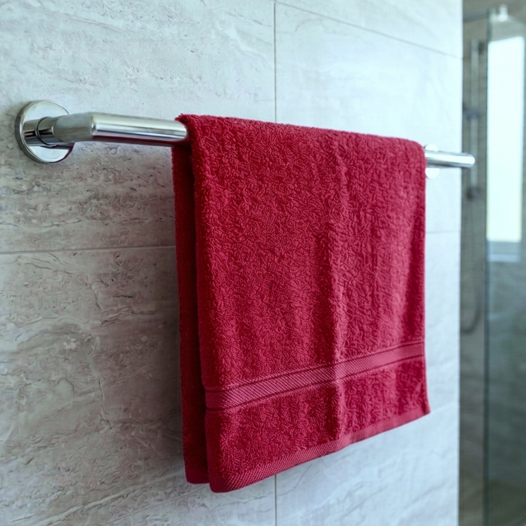 Premium Quality Dyed Bath Towel (Burgundy)