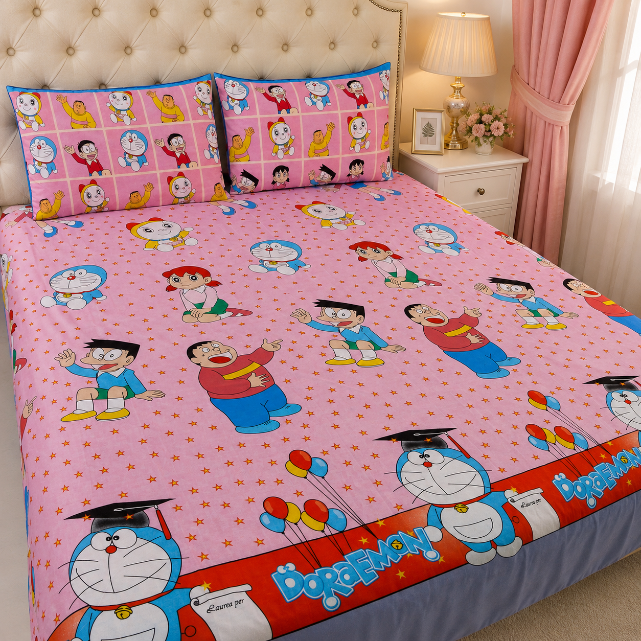 Kids Printed Bed Sheet Set – King Size