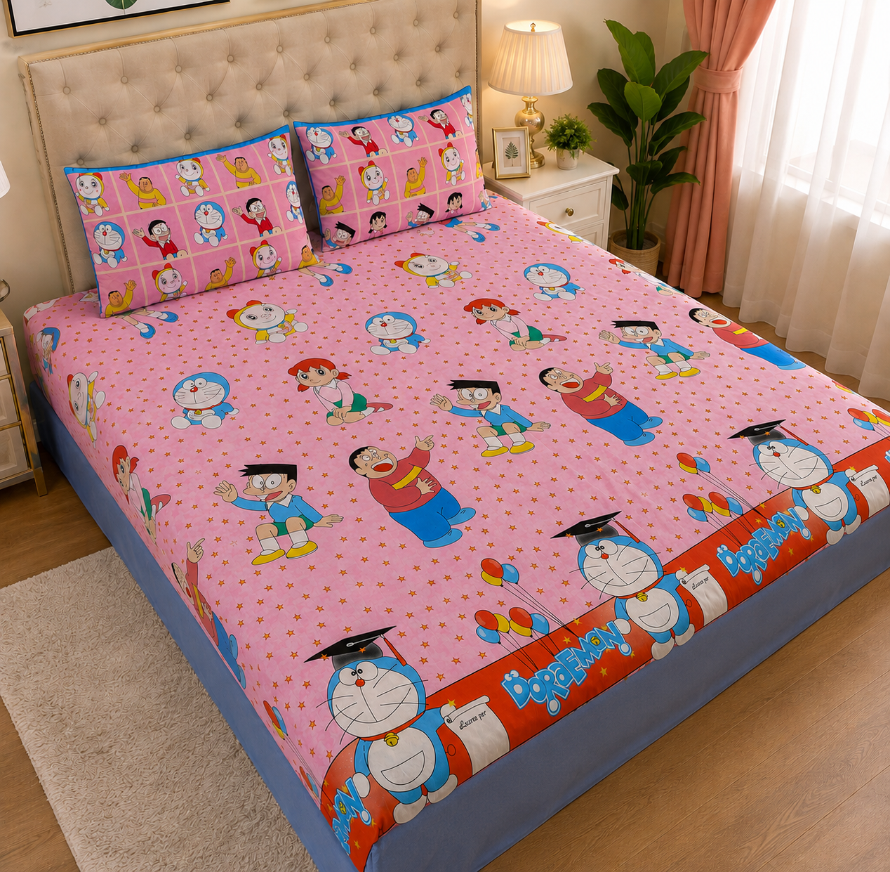 Kids Printed Bed Sheet Set – King Size
