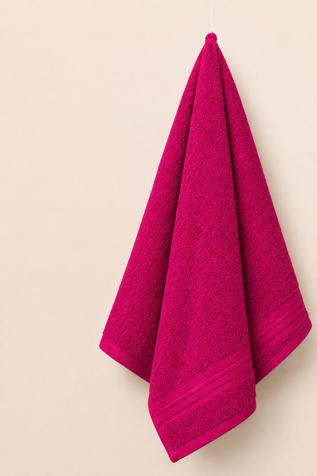 Premium Quality Dyed Bath Towel (Pink)