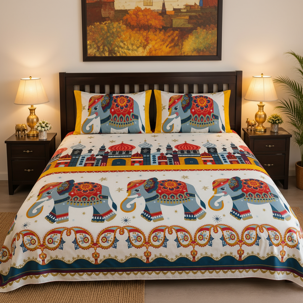 Kids Printed Bed Sheet Set – King Size
