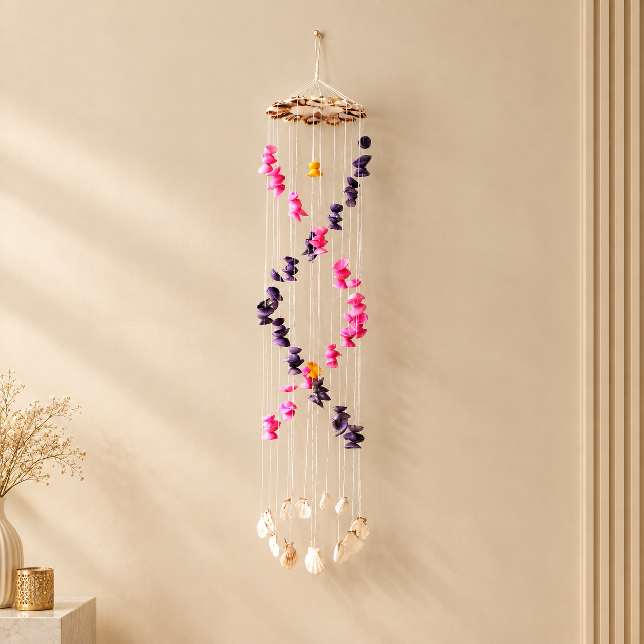 Handmade Multi Colour Seashells Wind Chime