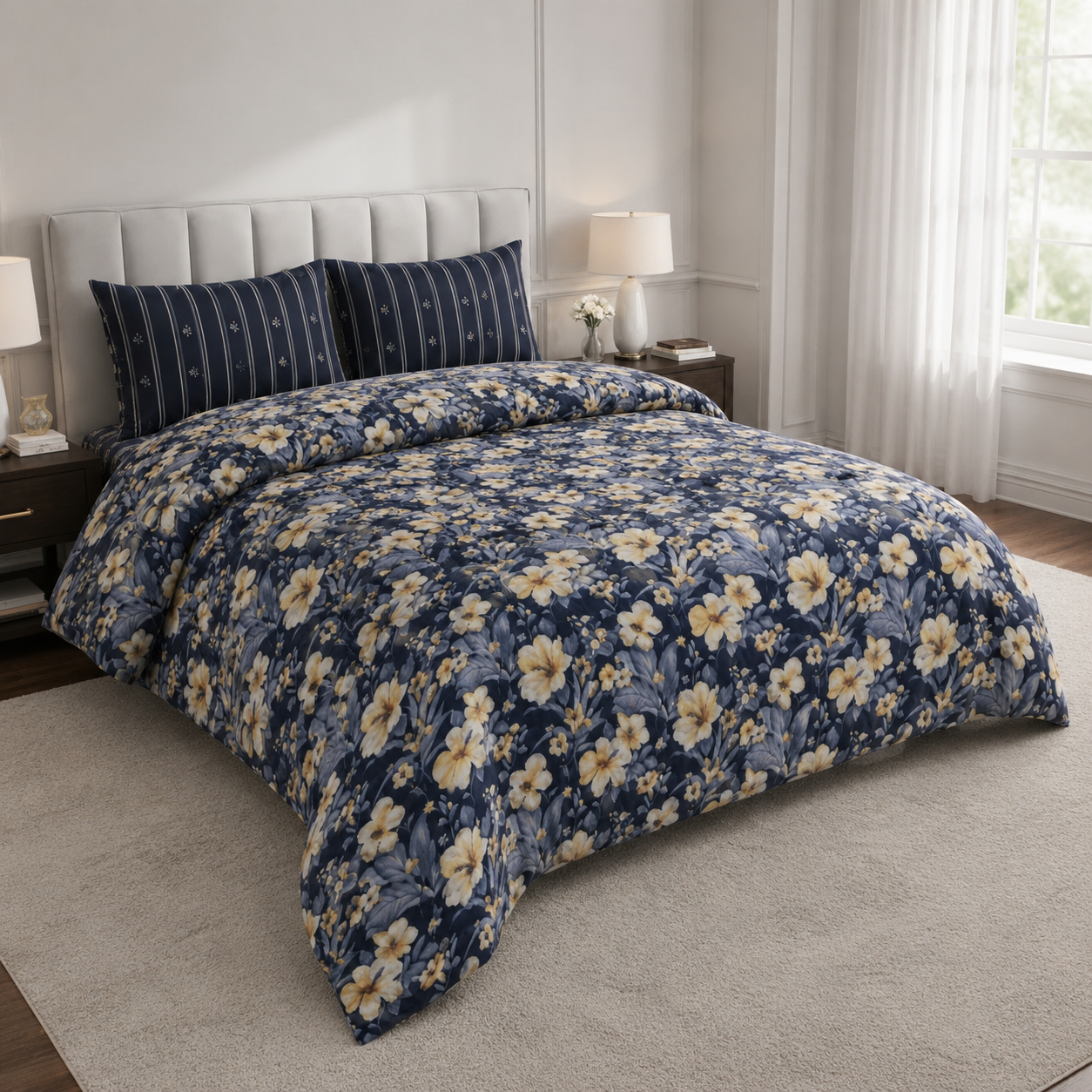 Printed Bed Sheet Set (King)