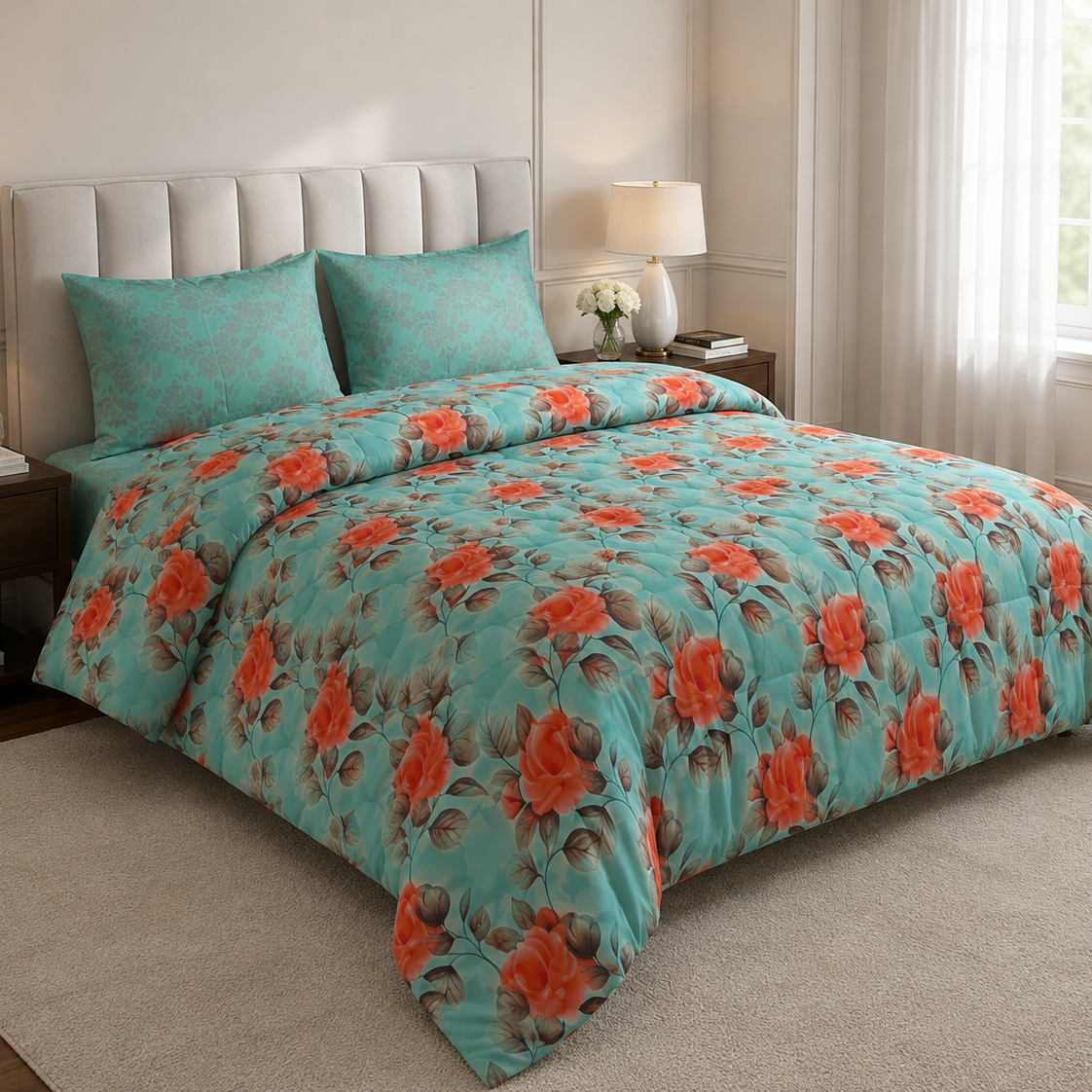Printed Bed Sheet Set (King)