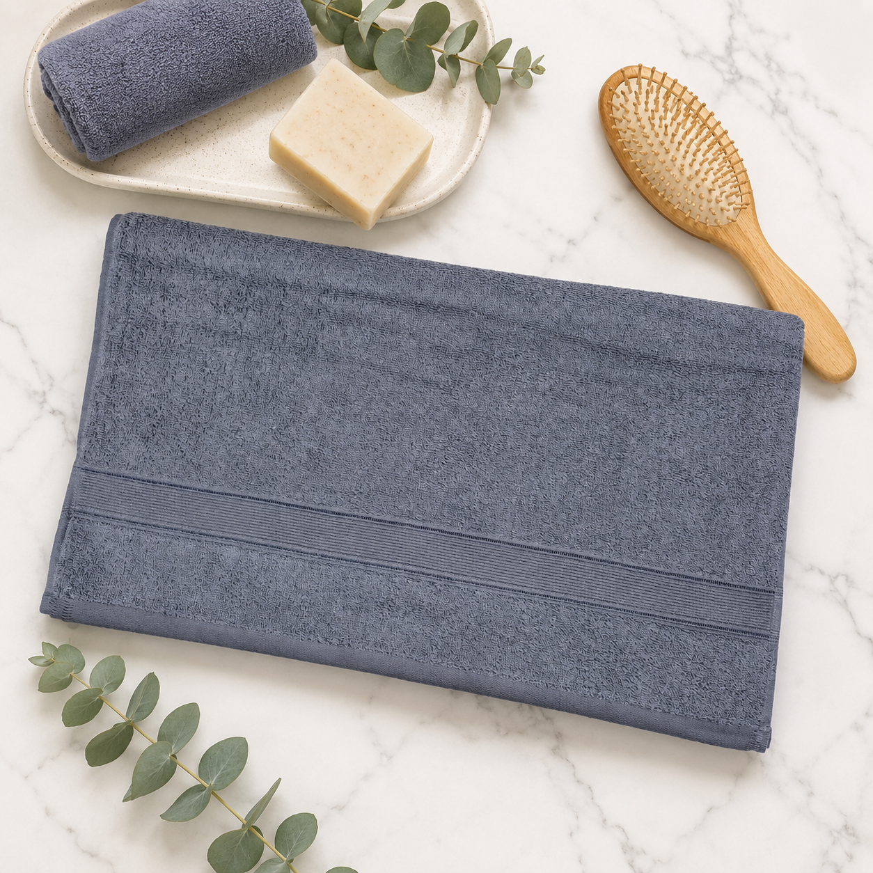 Premium Quality Dyed Bath Towel (Grey)