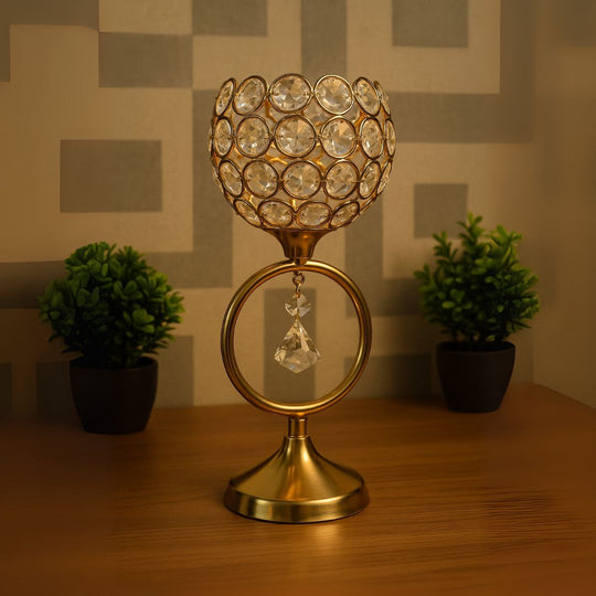 Crystal Beaded Candle Holder