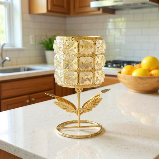 Crystal Beaded Candle Holder