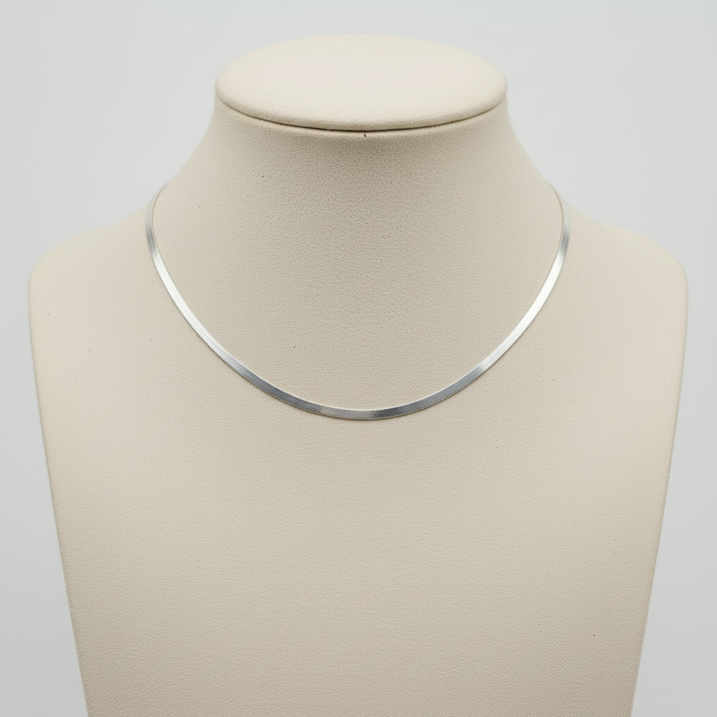 Trendy Silver Snake Chain in Gift Packing