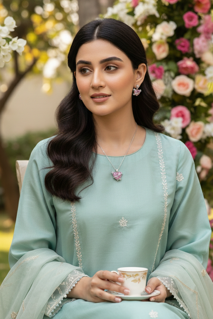 3-Pieces Set of Sterling Silver Heart Shaped Locket with Earrings in Gift Packing