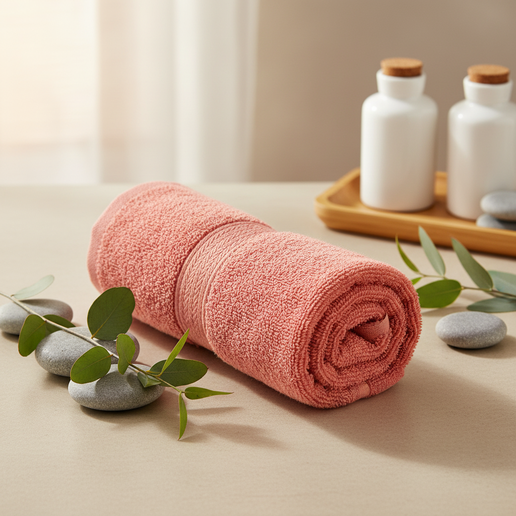 Premium Quality Dyed Bath Sheet (Rust)