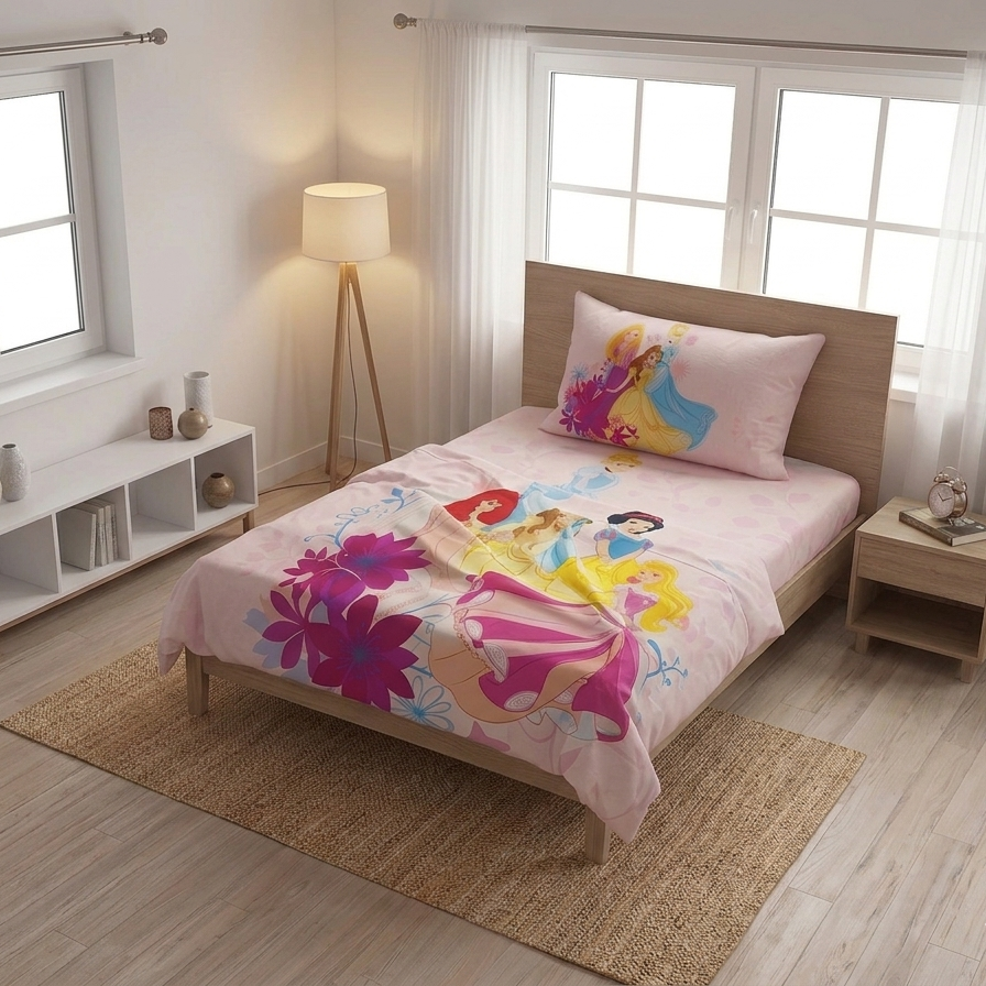 Kids Printed Bed Sheet Set (Single)
