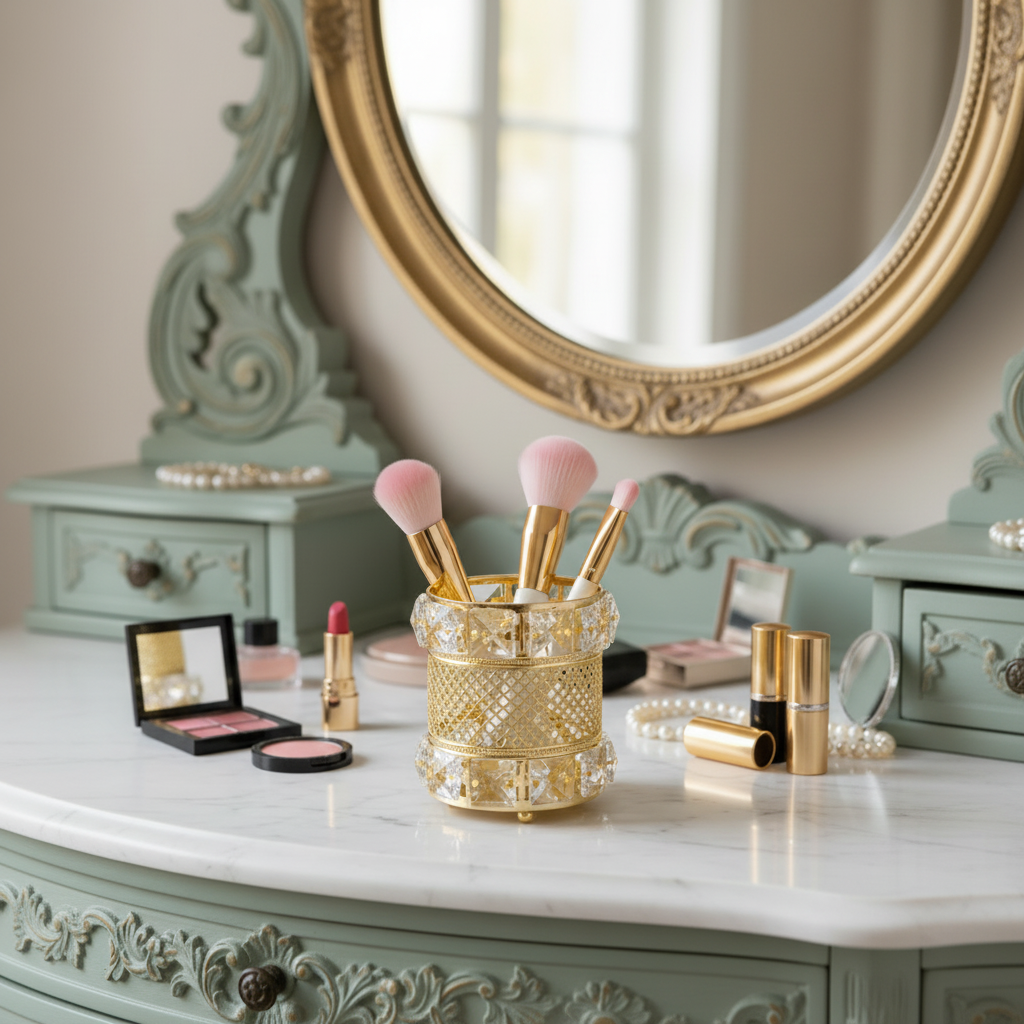Crystal Makeup Brush Holder