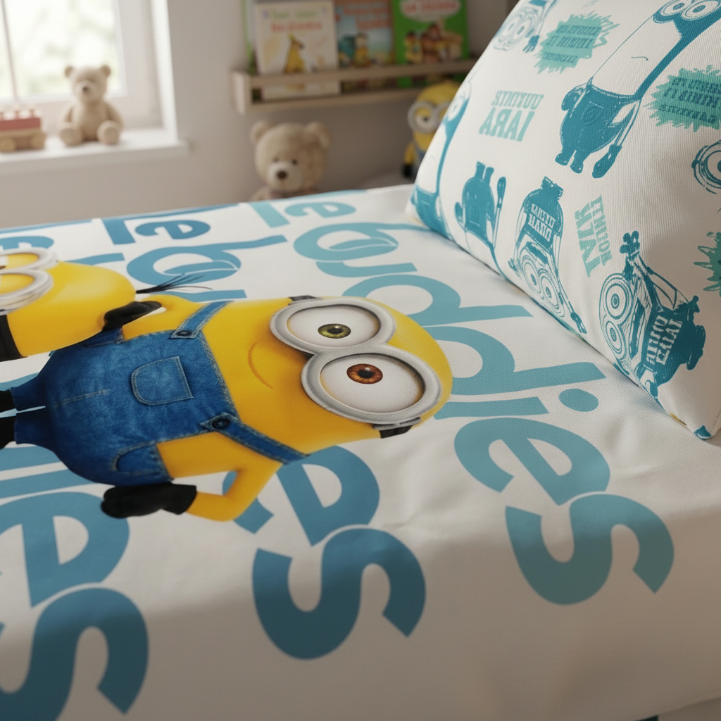 Kids Printed Bed Sheet Set (Single)
