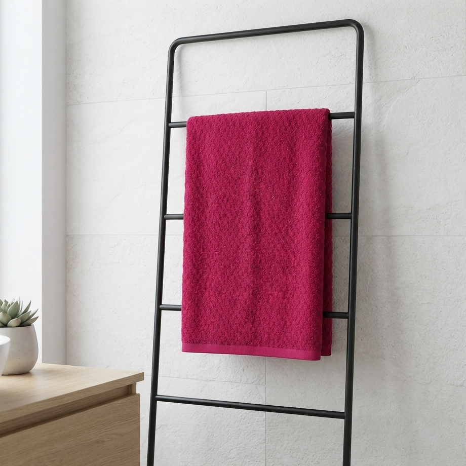 Premium Quality Dyed Jacquard Bath Sheet (Maroon)