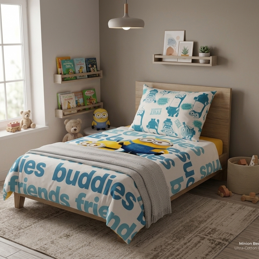 Kids Printed Bed Sheet Set (Single)