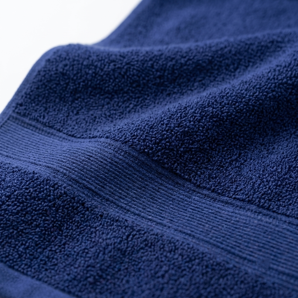 Premium Quality Dyed Bath Towel (Navy Blue)