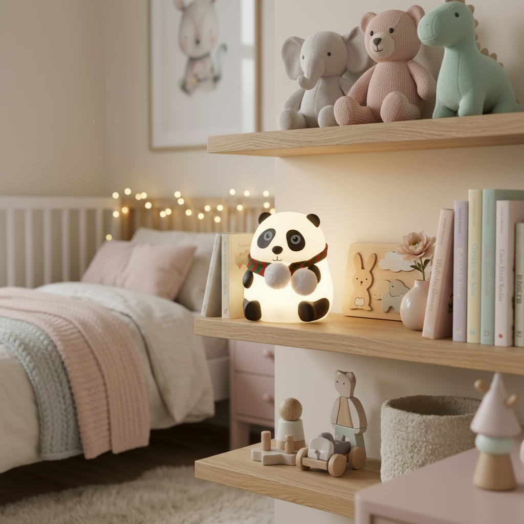 Panda Silicone Night Light (8 Colours LED with Touch Function) - Rechargable