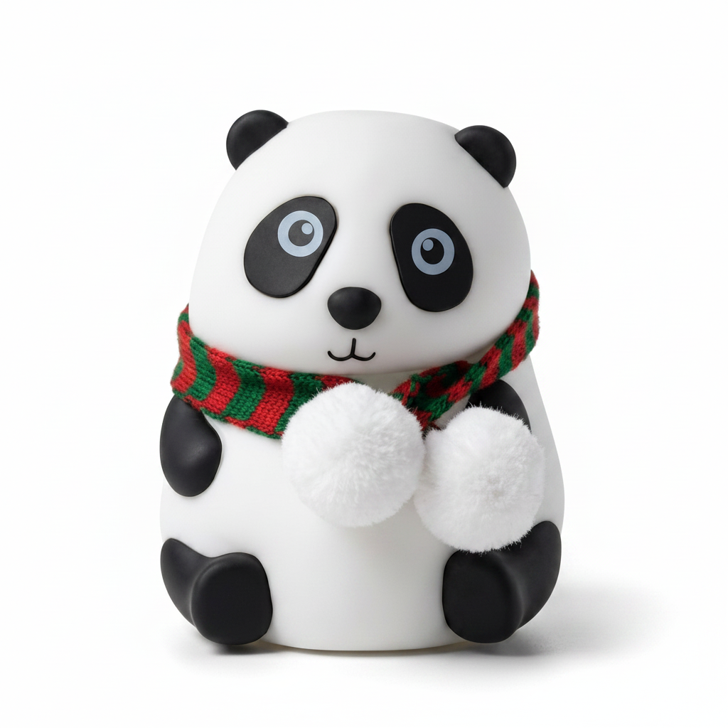 Panda Silicone Night Light (8 Colours LED with Touch Function) - Rechargable