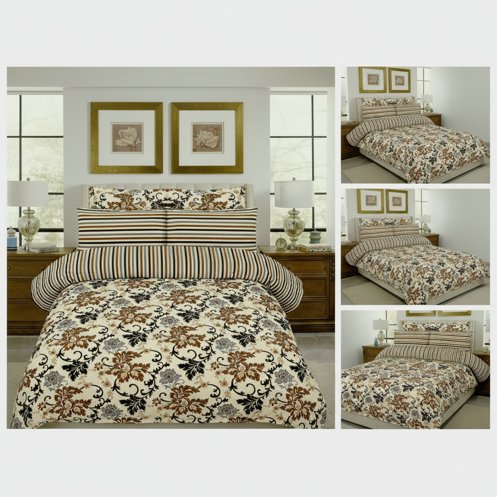 Printed Bed Sheet Set (King)