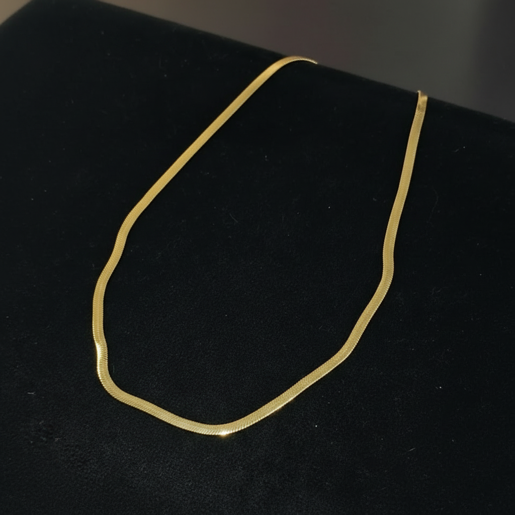 Trendy Golden Snake Chain in Gift Packing