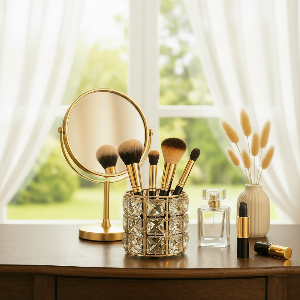 Crystal Makeup Brush Holder