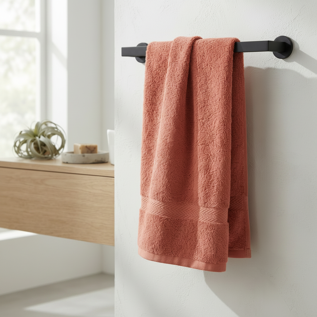 Premium Quality Dyed Bath Sheet (Rust)