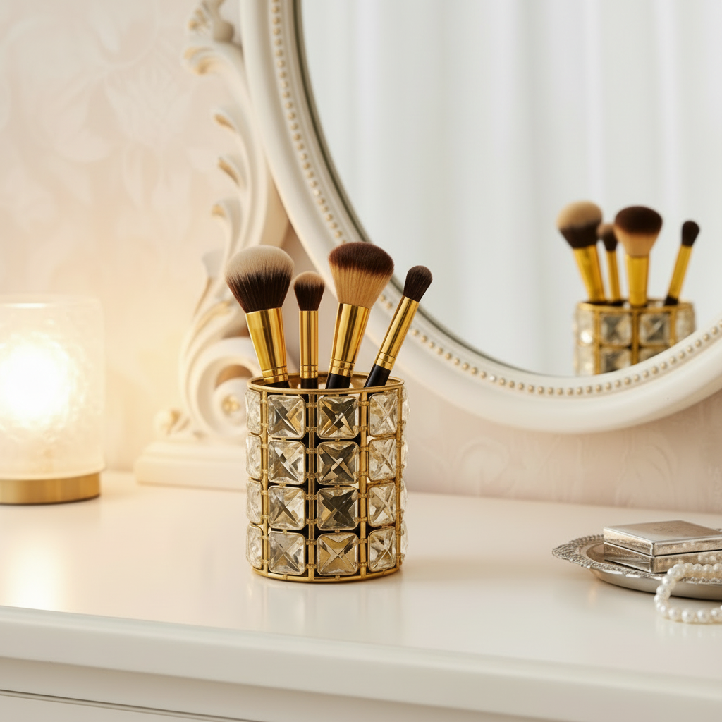 Crystal Makeup Brush Holder