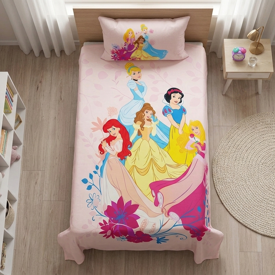 Kids Printed Bed Sheet Set (Single)