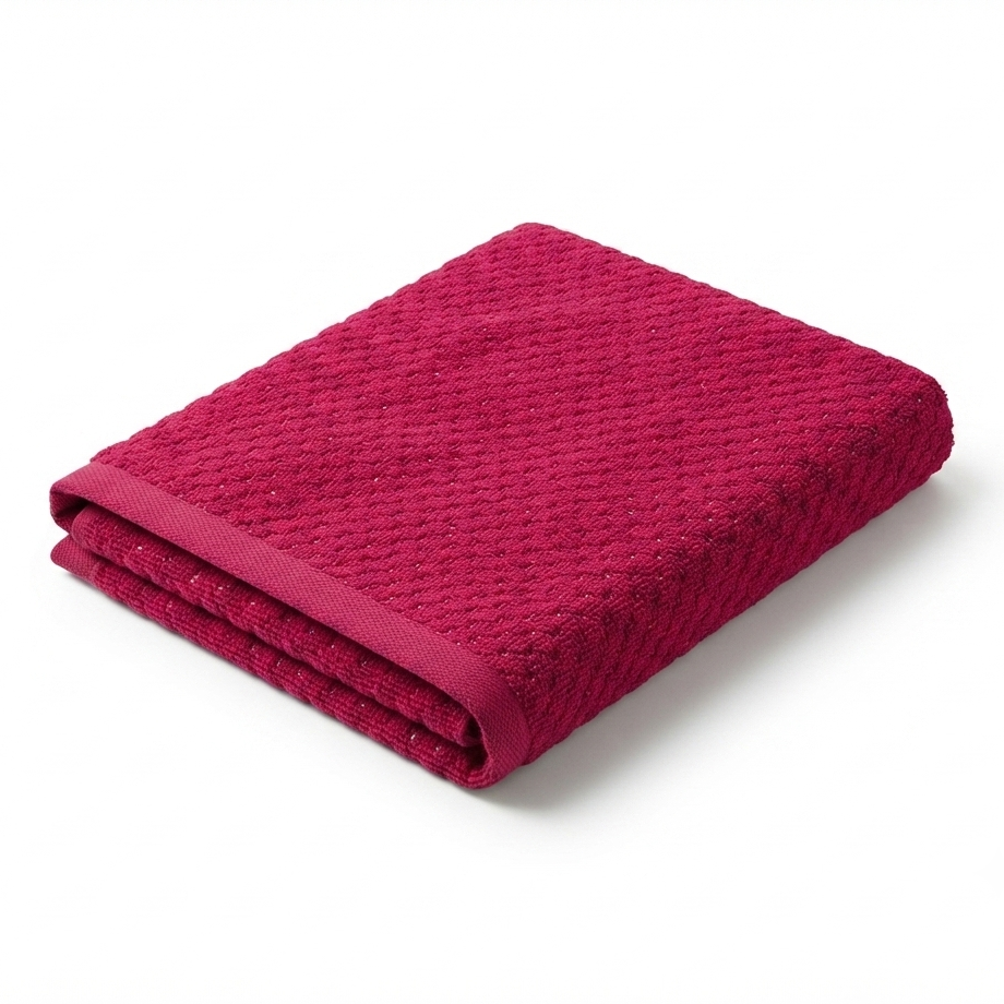 Premium Quality Dyed Jacquard Bath Sheet (Maroon)
