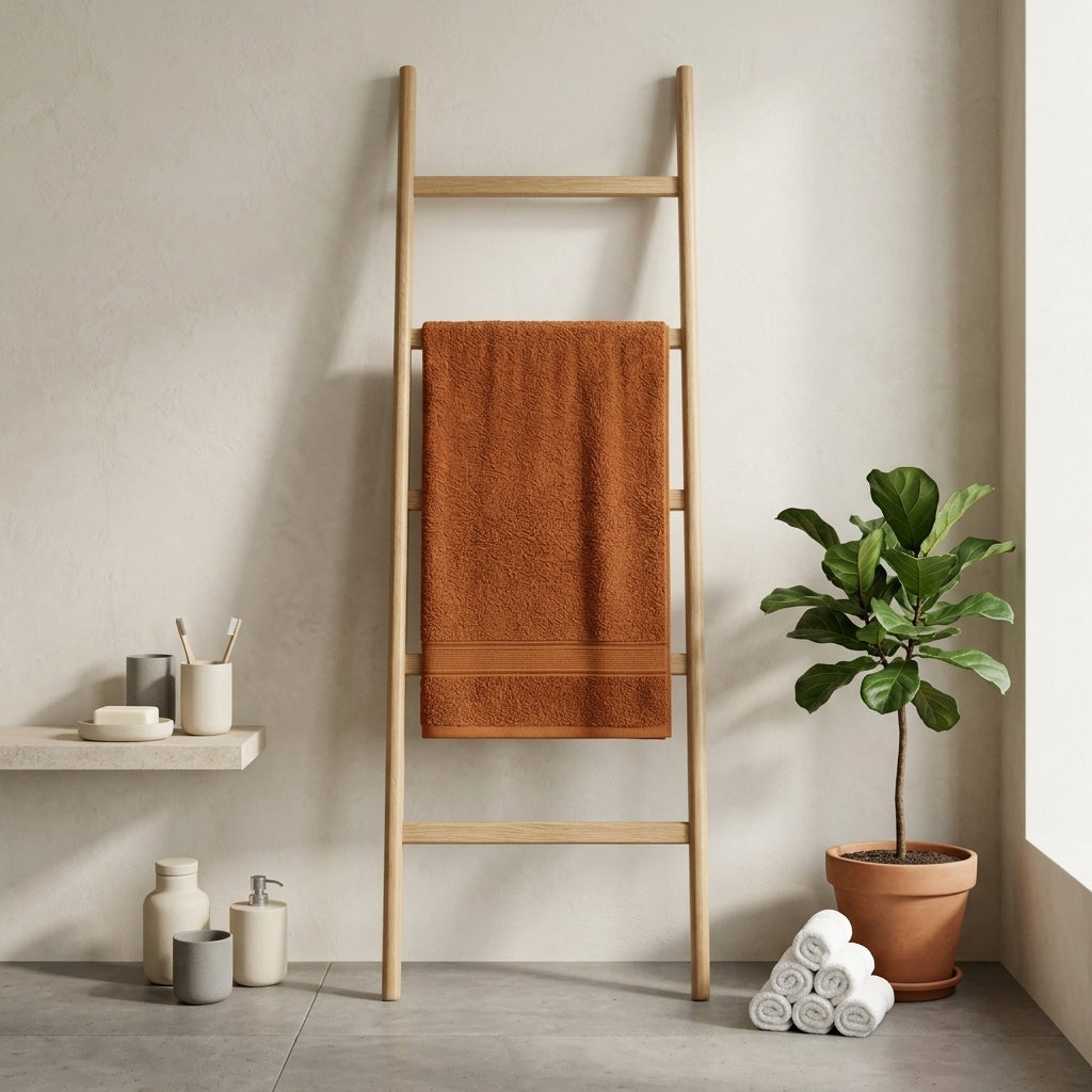 Premium Quality Dyed Bath Towel (Dark Brown)