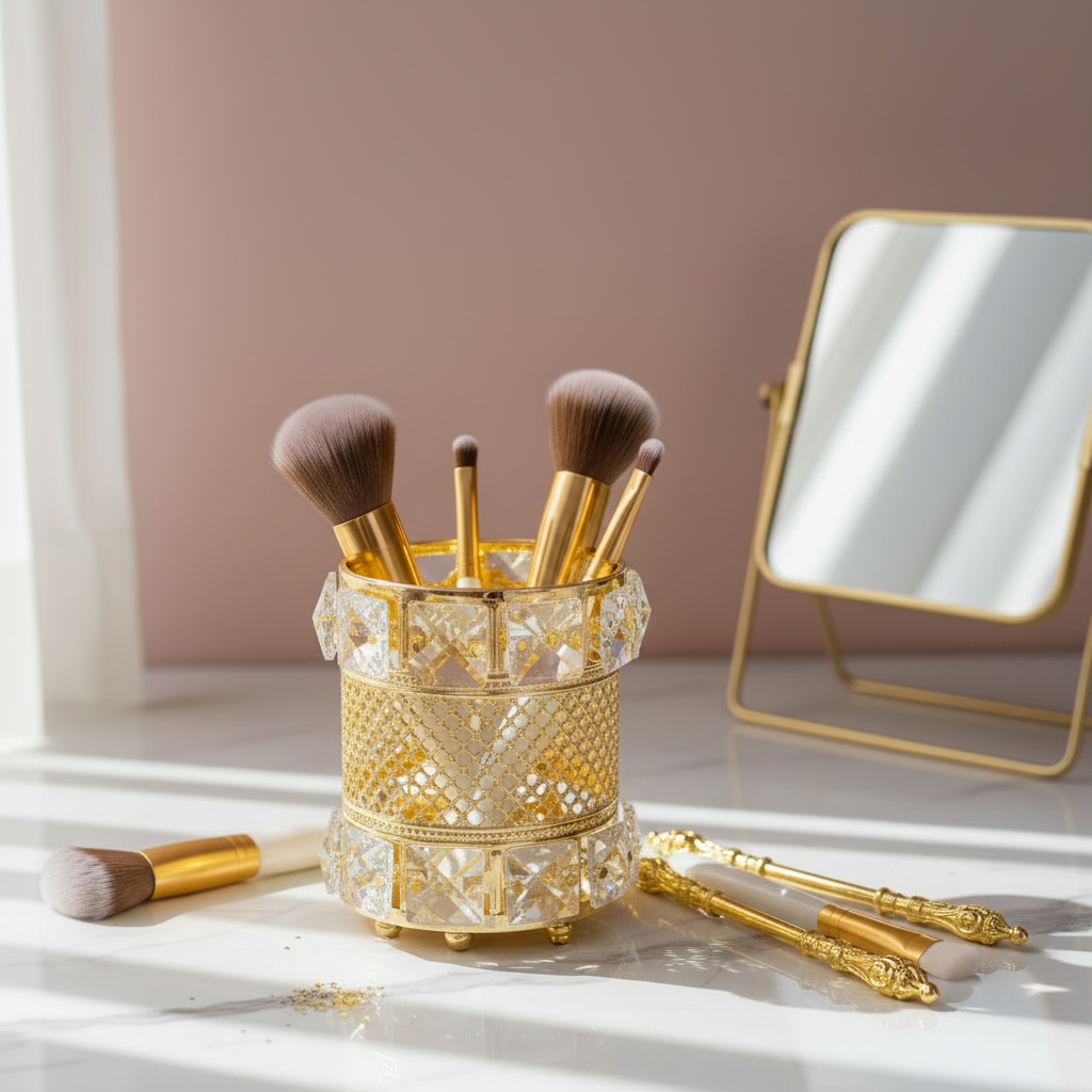 Crystal Makeup Brush Holder