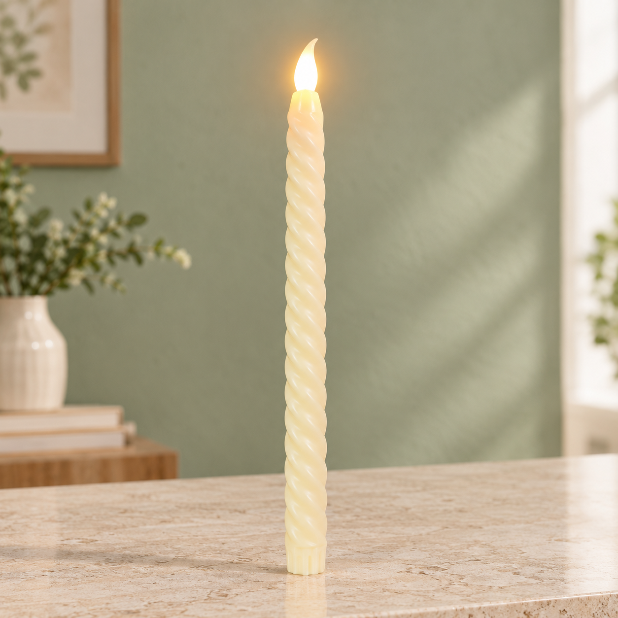 01 LED Smokeless Spiral Candle (without stand & without Battery/Cells)