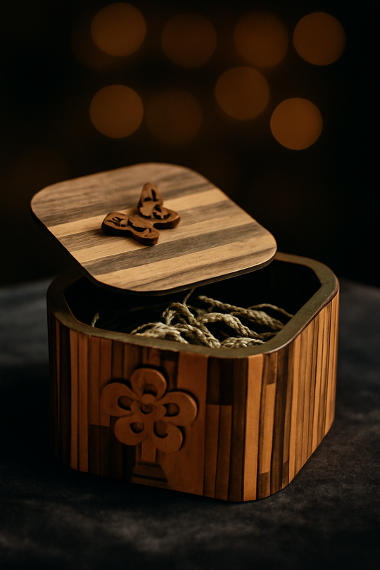 Hand Made Wooden Jewellery Box
