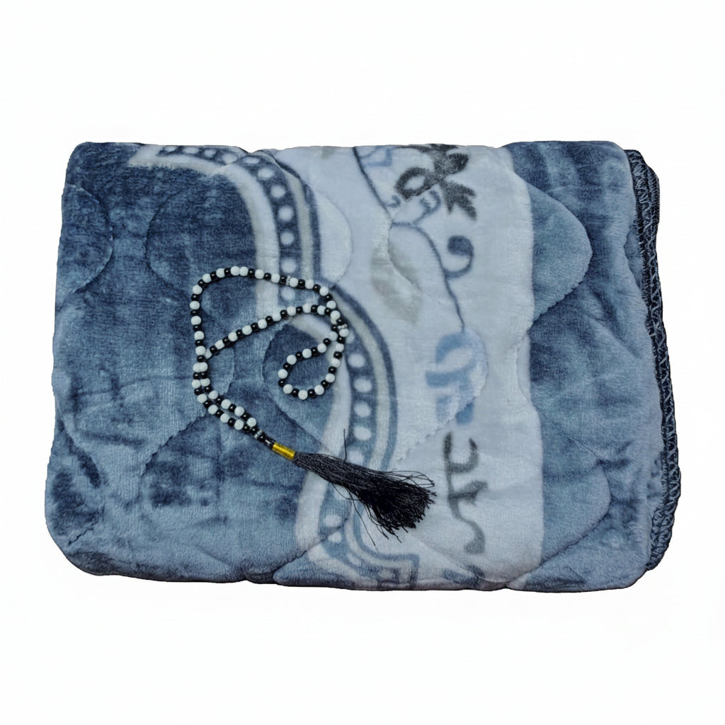 High quality Soft Velvet Quilted Prayer Rug (Jaye Namaz)