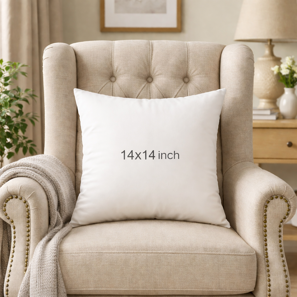 Premium Quality White Cushion filled with Imported Ball Fibers (Vacuum Packed)