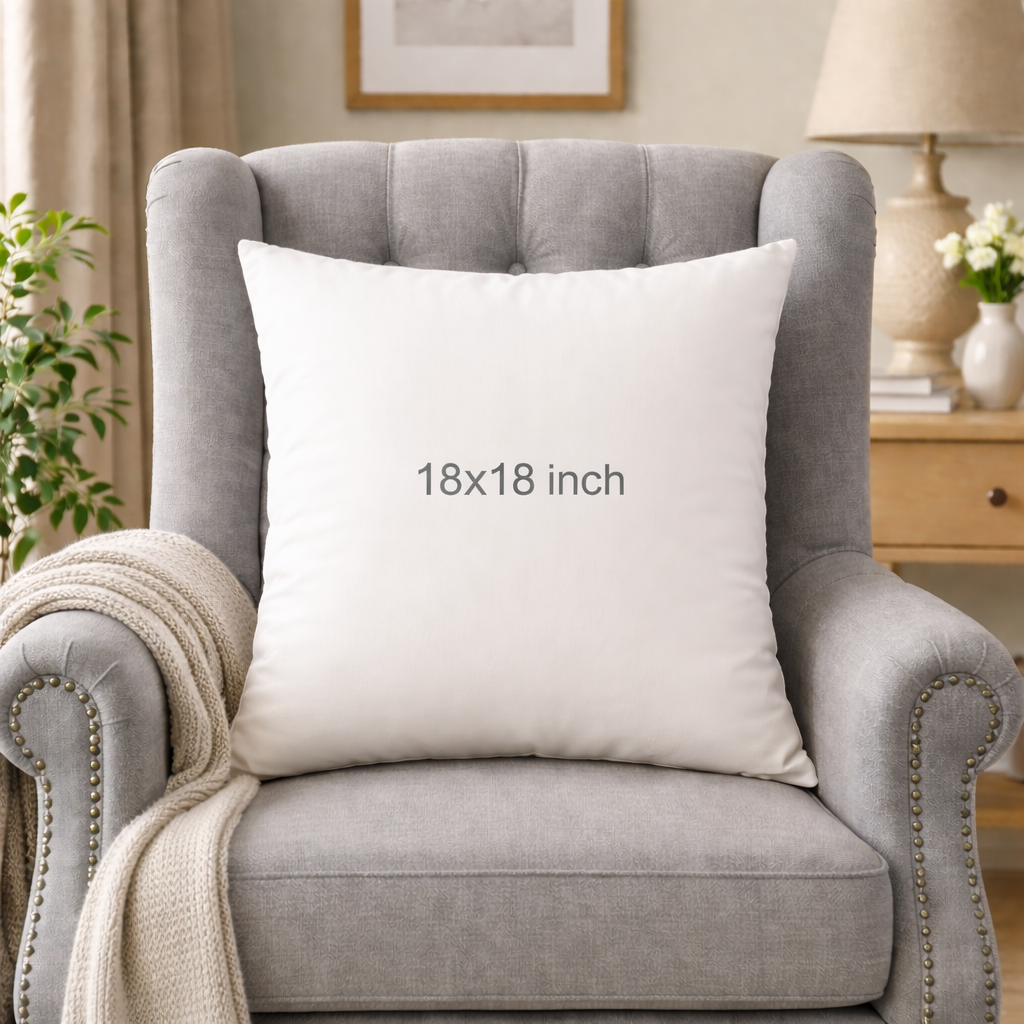 Premium Quality White Cushion filled with Imported Ball Fibers (Vacuum Packed)