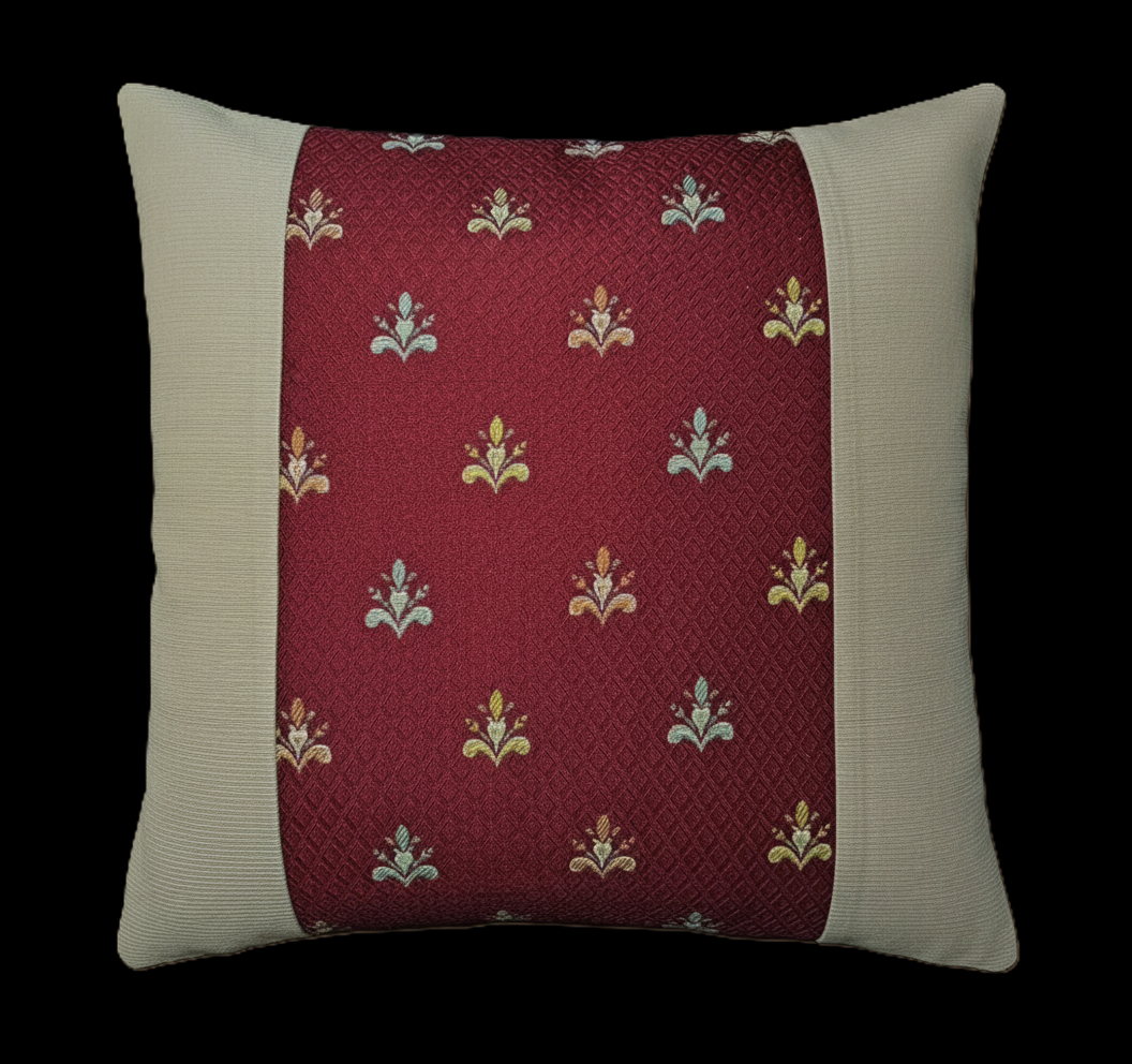 Pack of 2 Patchwork Cushion Covers of Premium Quality Jacquard Fabric (Without Filling)