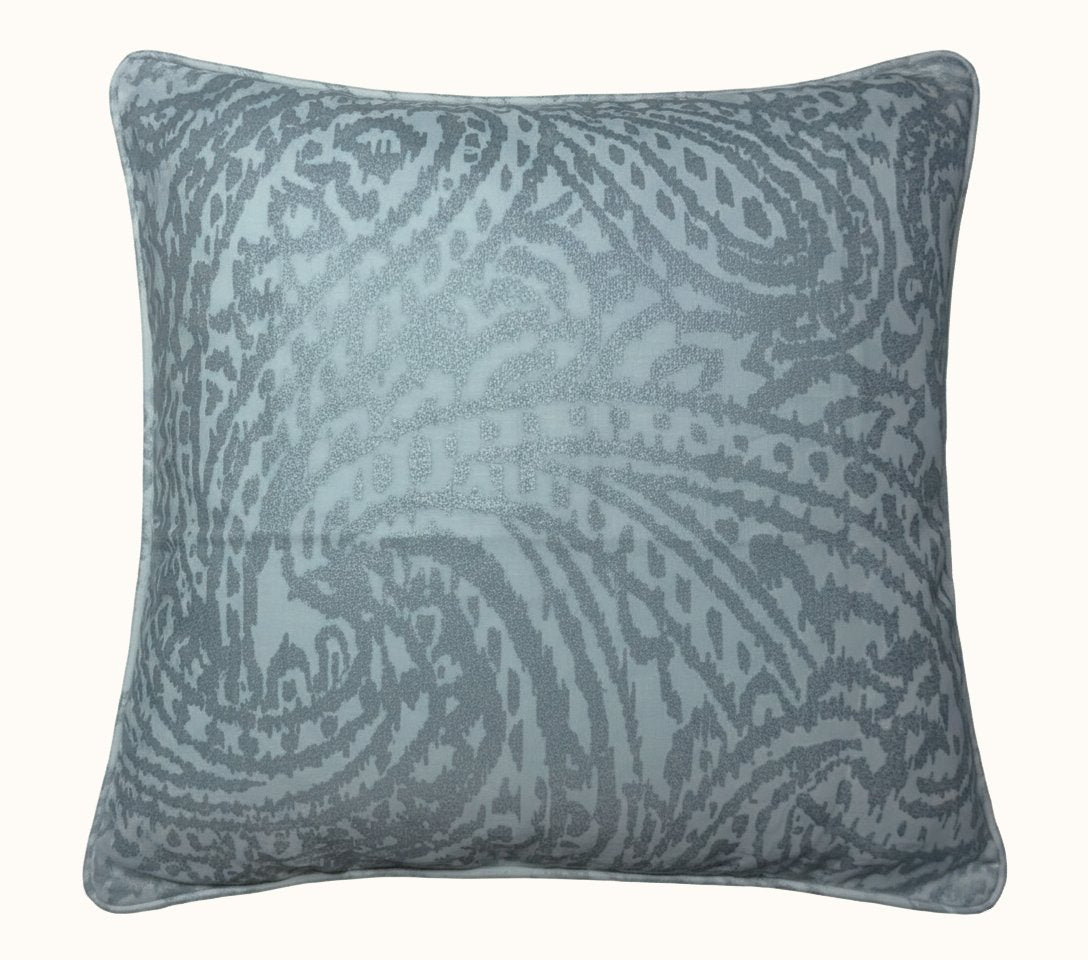 Pack of 2 Cord Piped Cushion Covers of Cotton Panama Printed Fabric (Without Filling)