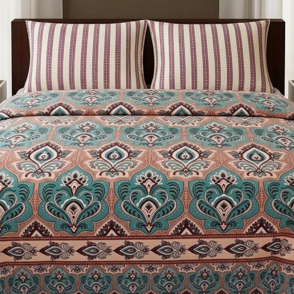 Printed Bed Sheet Set (King)