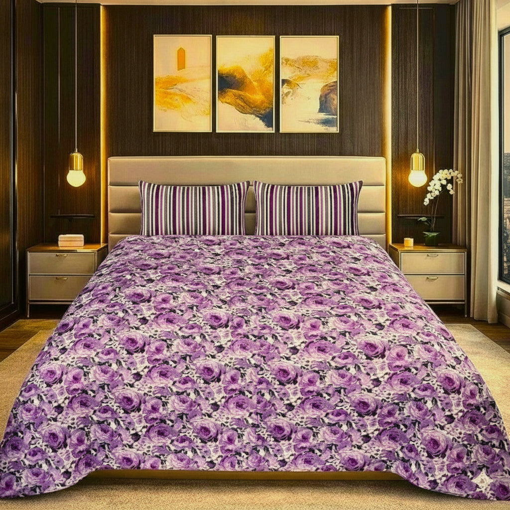 Printed Bed Sheet Set (King)
