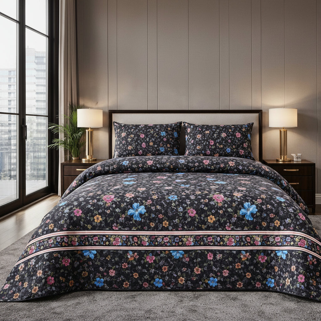 Printed Bed Sheet Set (King)