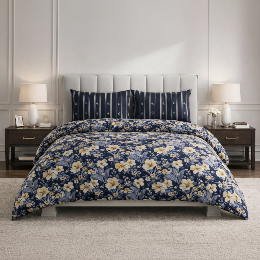 Printed Bed Sheet Set (King)