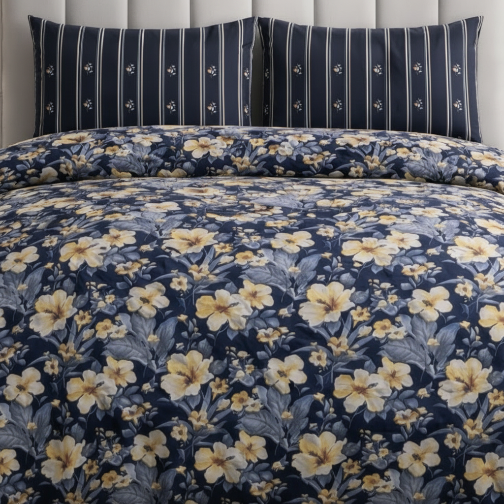Printed Bed Sheet Set (King)