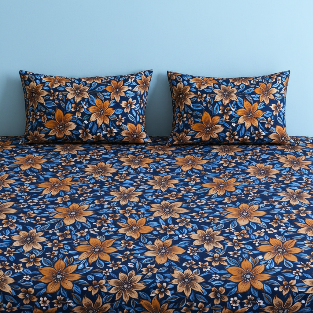 Printed Bed Sheet Set (King)