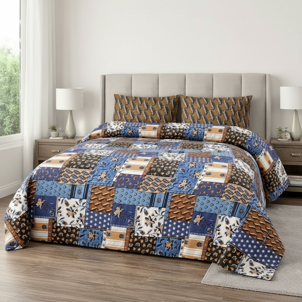Printed Bed Sheet Set (King)