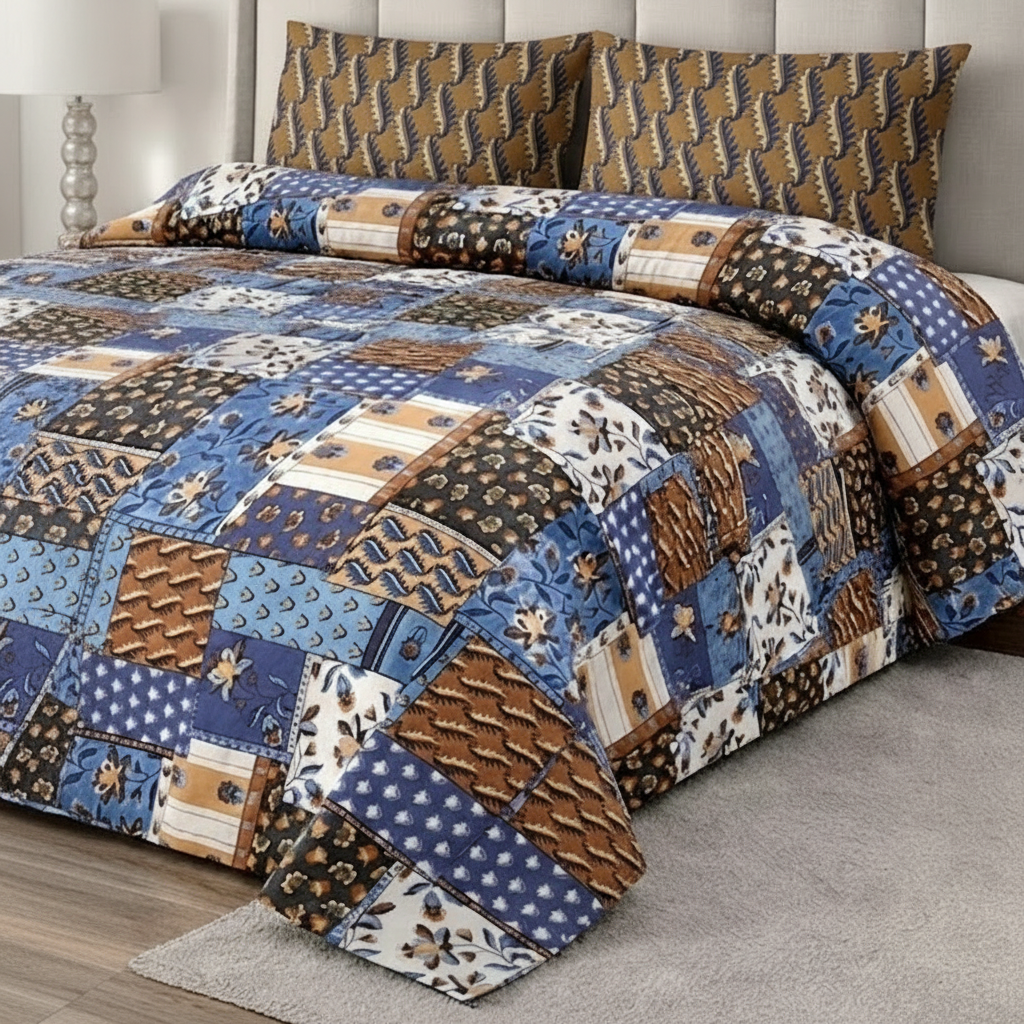 Printed Bed Sheet Set (King)