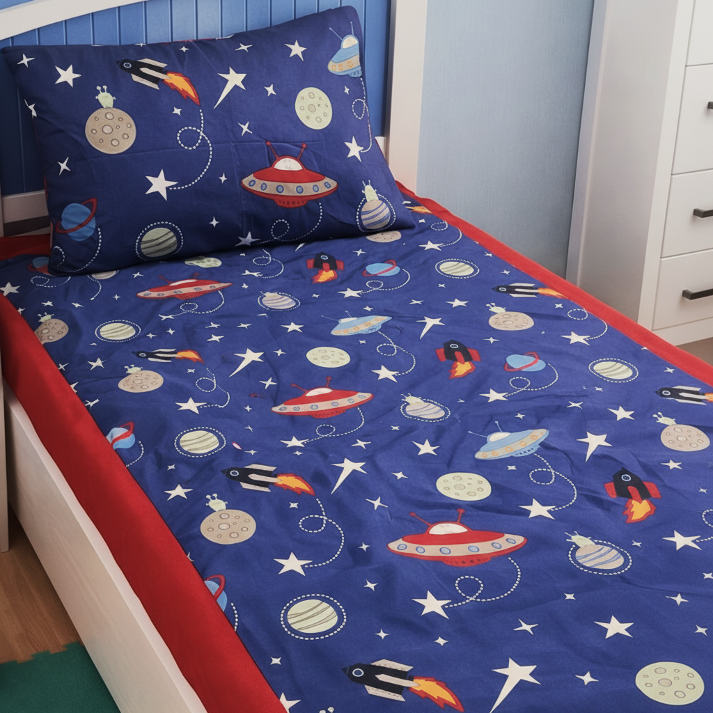 Kids Printed Bed Sheet Set (Single)