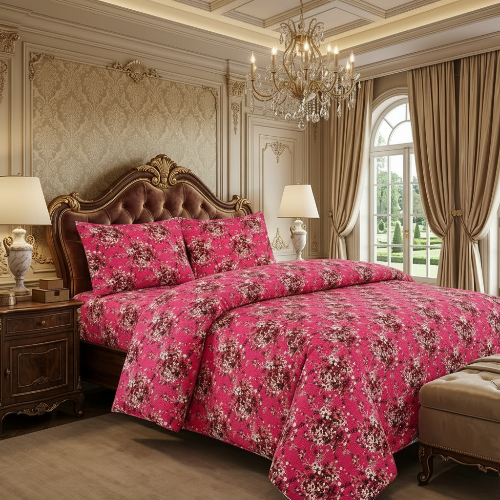 Printed Bed Sheet Set (King)