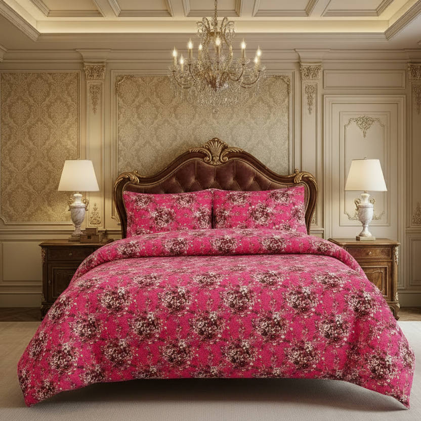 Printed Bed Sheet Set (King)