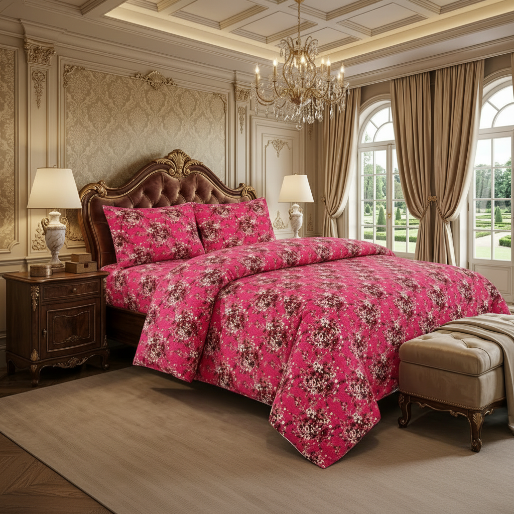 Printed Bed Sheet Set (King)